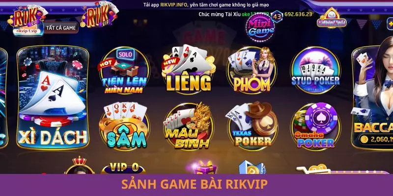 Sảnh game bài RIKVIP